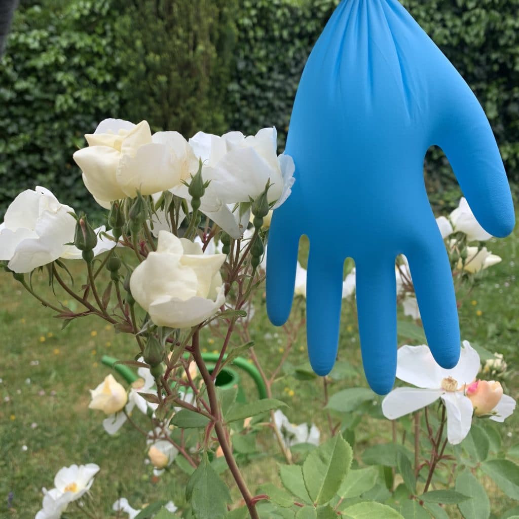 Handschuh im Garten